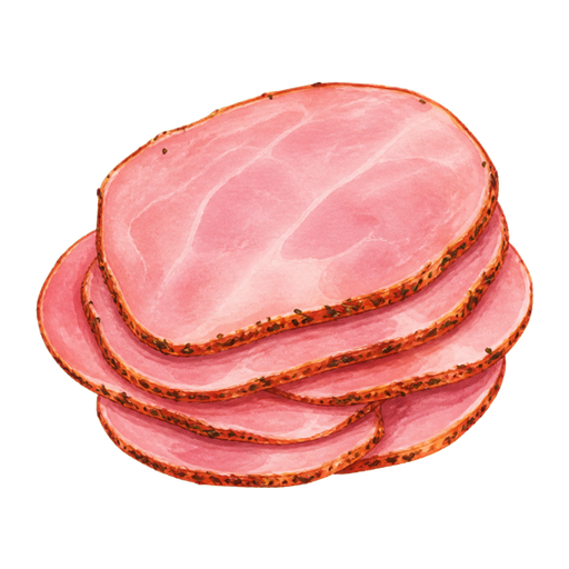 Jamón del País sticker illustration