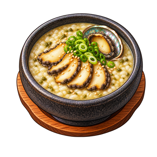 Jeju Abalone Porridge sticker illustration
