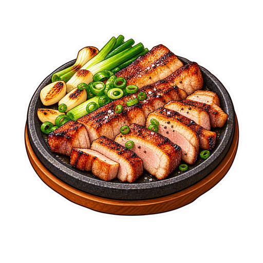 Jeju Black Pork sticker illustration