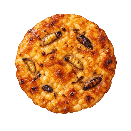 Jibachi senbei sticker illustration