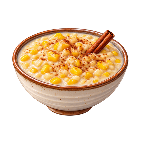 Hominy Corn Porridge sticker illustration