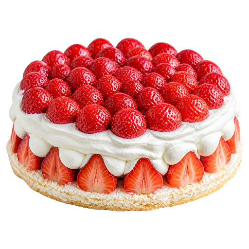 Jordbærkage (Strawberry Cake) sticker illustration