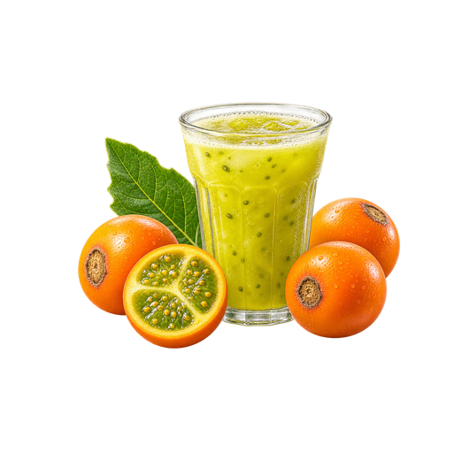 Jugo de Lulo sticker illustration