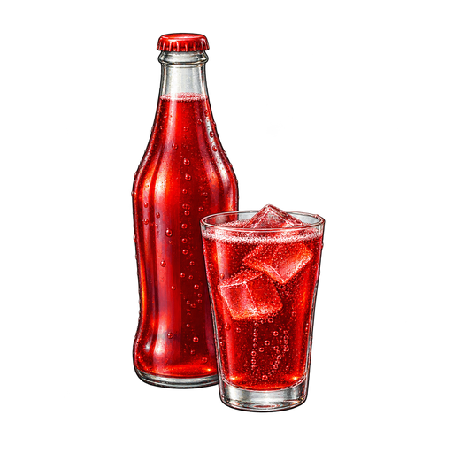 Julebrus (Christmas Soda) sticker illustration