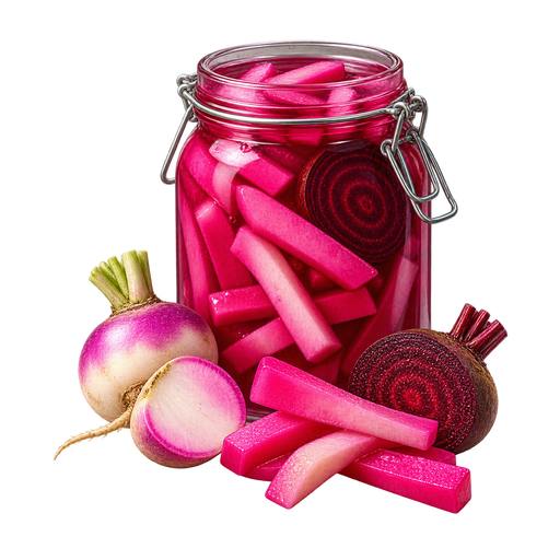 Pickled Turnips sticker illustration