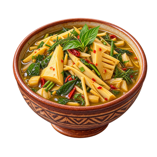 Bamboo Shoot Stew sticker illustration