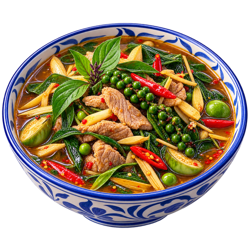 Kaeng pa (Jungle Curry) sticker illustration