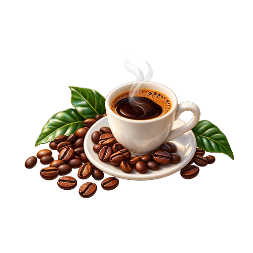 Haitian Coffee sticker illustration