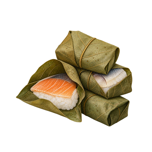 Kaki no Ha Sushi sticker illustration