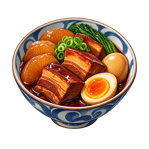 Kakuni sticker illustration