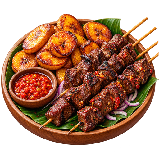 Congolese Beef Skewers sticker illustration
