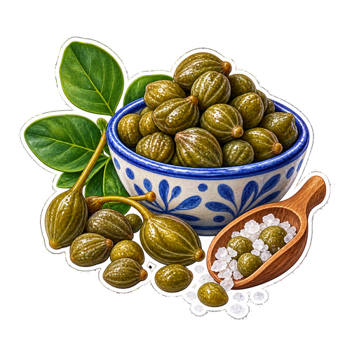 Maltese Capers sticker illustration