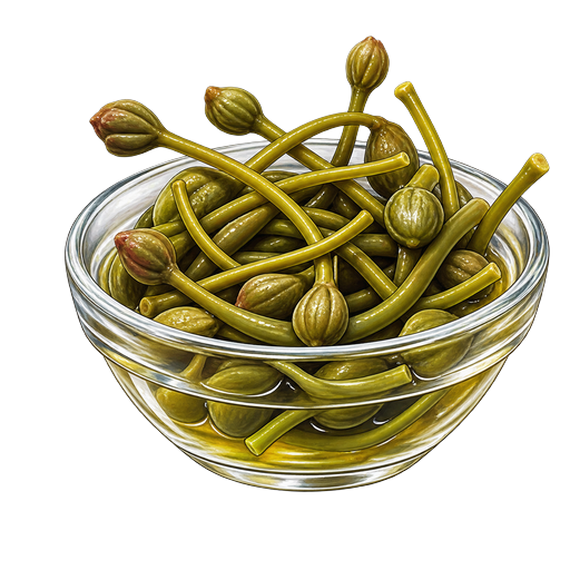 Pickled Caper Shoots sticker illustration