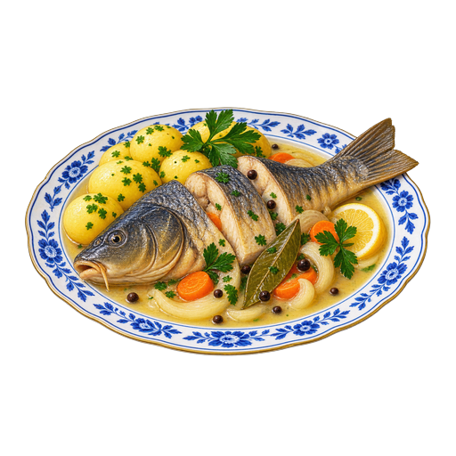 Blue Carp sticker illustration