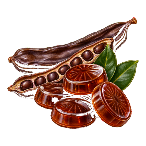Carob Sweets sticker illustration