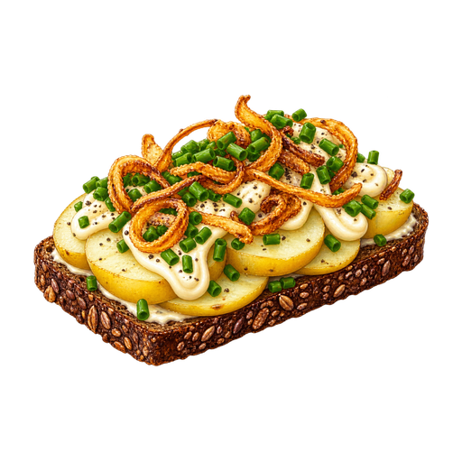 Kartoffelmad sticker illustration