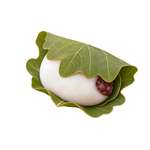 Kashiwa-mochi sticker illustration