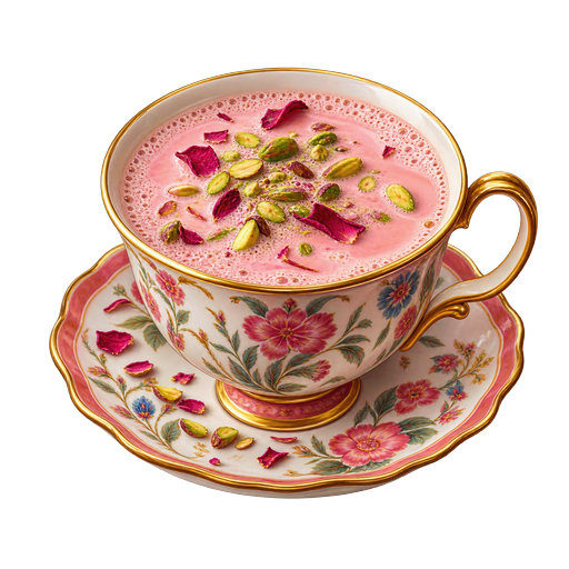 Kashmiri Chai sticker illustration