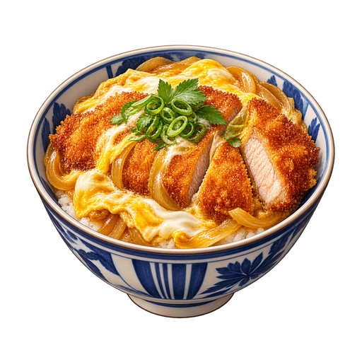 Katsudon sticker illustration