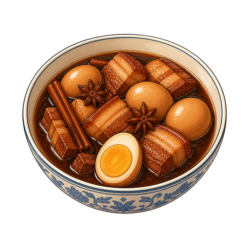 Khai phalo (Thai Egg Stew) sticker illustration