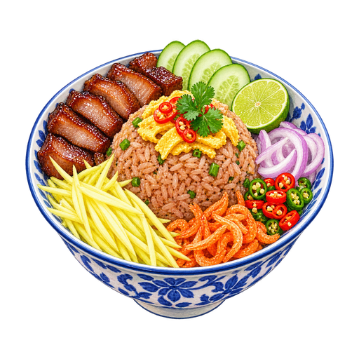 Khao Klook Kapi sticker illustration