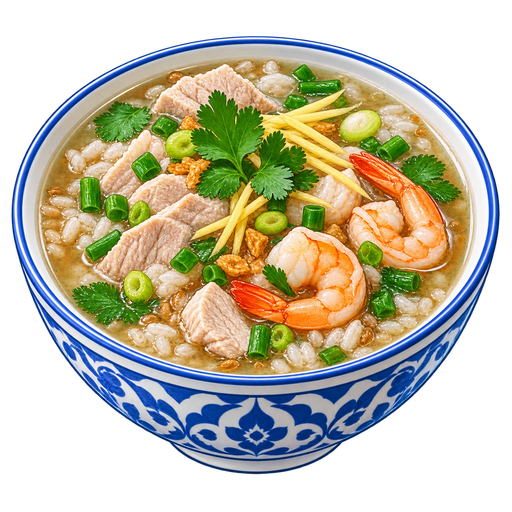 Khao tom sticker illustration