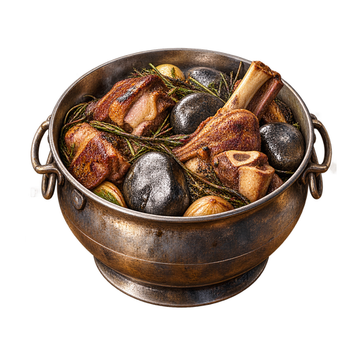 Khorkhog sticker illustration