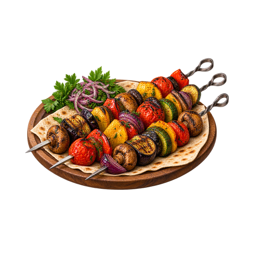 Vegetable Khorovats sticker illustration