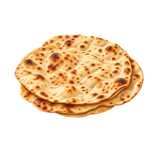 Iranian Bread sticker illustration