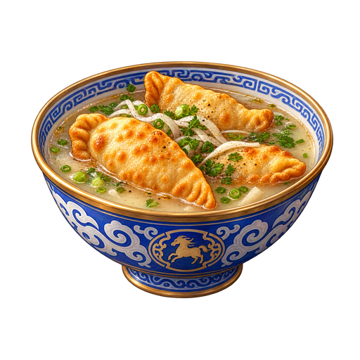 Meat Pie Soup sticker illustration