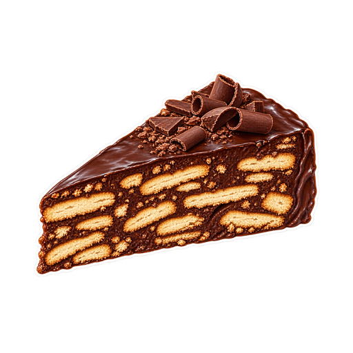 Kiksekage sticker illustration