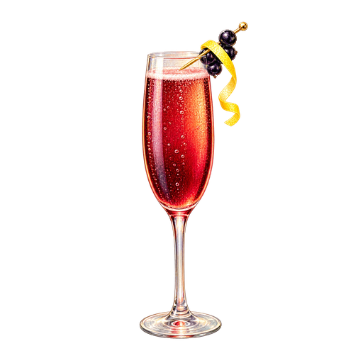 Kir Royal sticker illustration