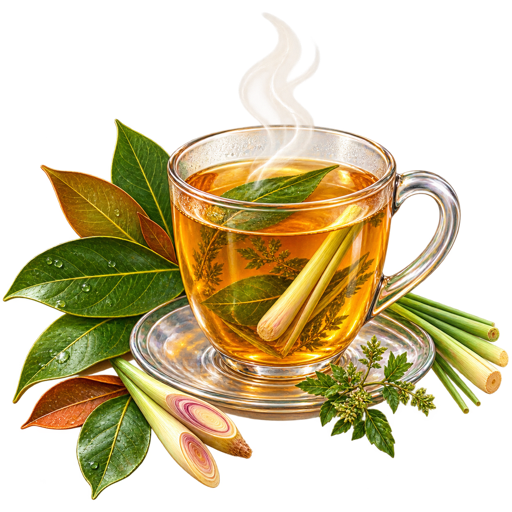 Comorian Herbal Tea sticker illustration