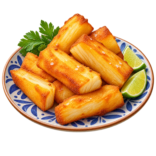 Fried Cassava sticker illustration