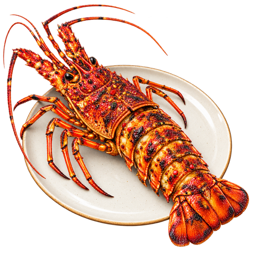 Langouste Grillée sticker illustration