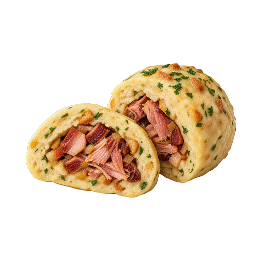 Dumpling Stuffed with Smoked Meat sticker illustration