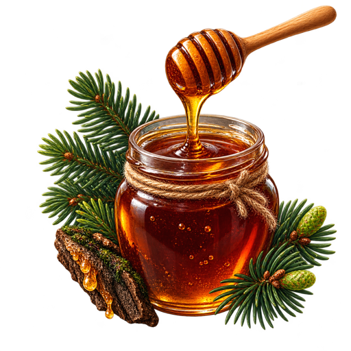 Kočevje Forest Honey sticker illustration