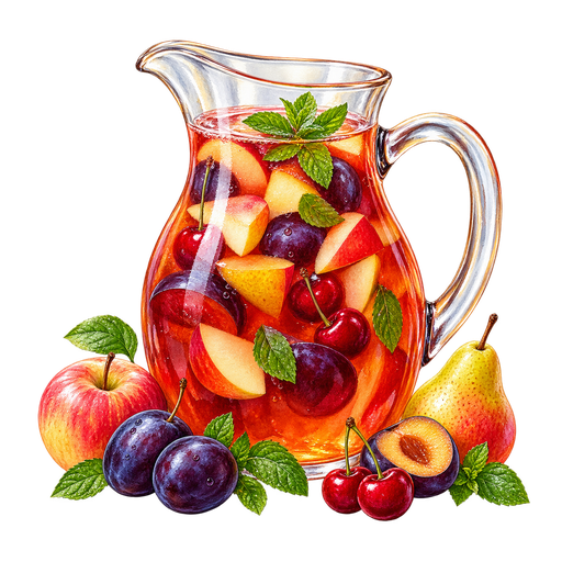 Kompot sticker illustration