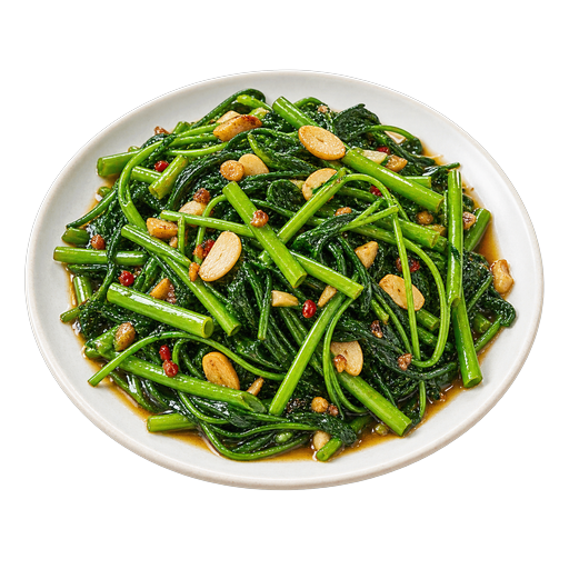 Water Spinach sticker illustration