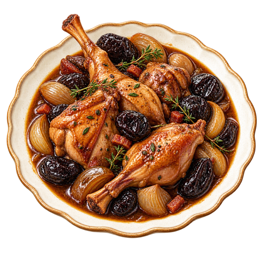 Rabbit with Prunes sticker illustration