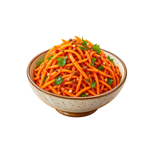 Korean Carrot Salad (Morkovcha) sticker illustration