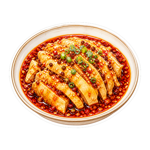 Mouth-Watering Chicken (Koushuiji) sticker illustration