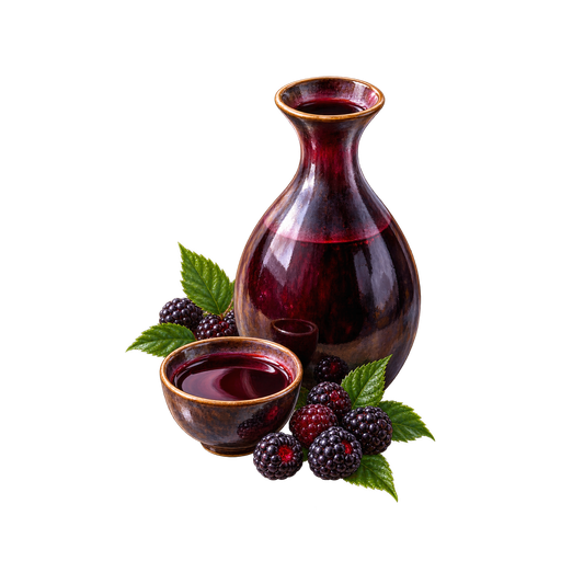 Black Raspberry Wine sticker illustration