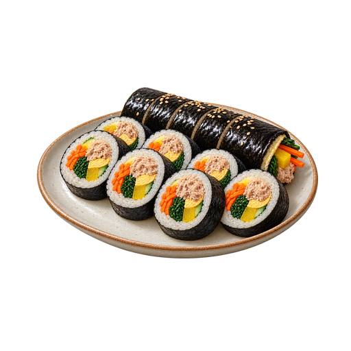 Tuna Gimbap sticker illustration