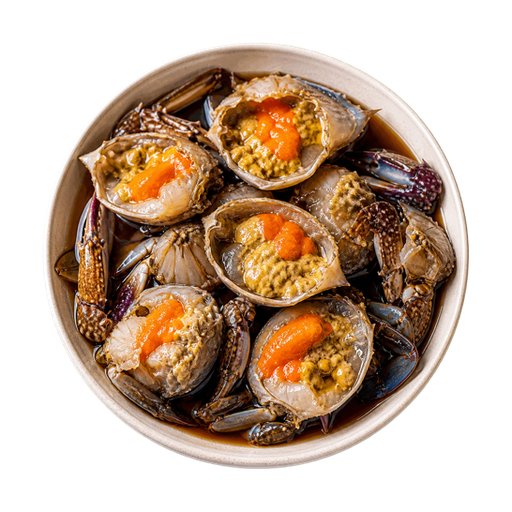 Marinated Raw Crab sticker illustration