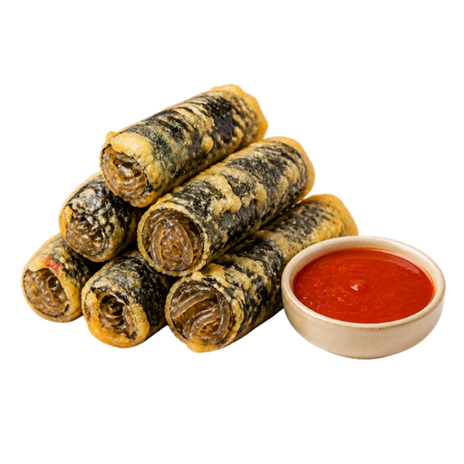 Fried Seaweed Rolls sticker illustration