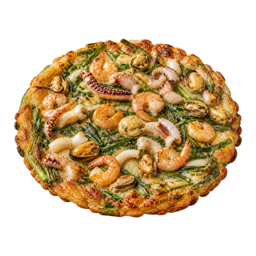 Seafood Scallion Pancake sticker illustration