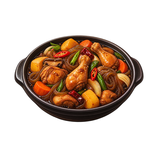 Braised Chicken sticker illustration
