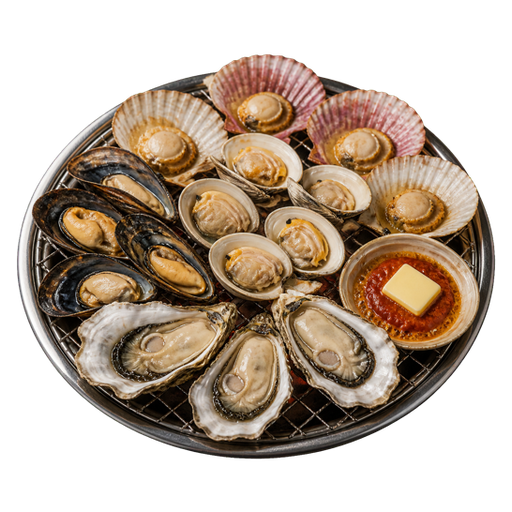 Grilled Shellfish sticker illustration