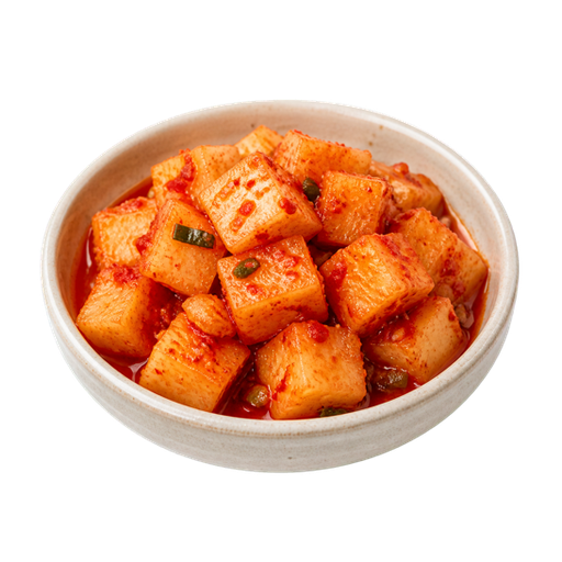Cubed Radish Kimchi sticker illustration